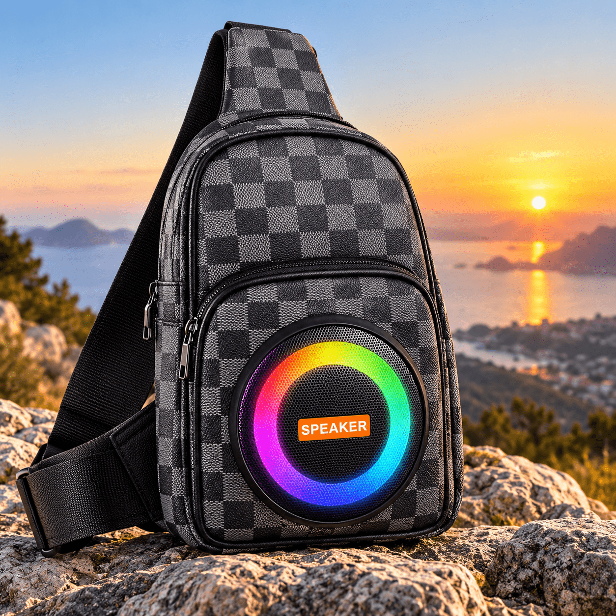 borsa monospalla con speaker bluetooth 2 borsa monospalla con speaker bluetooth 2